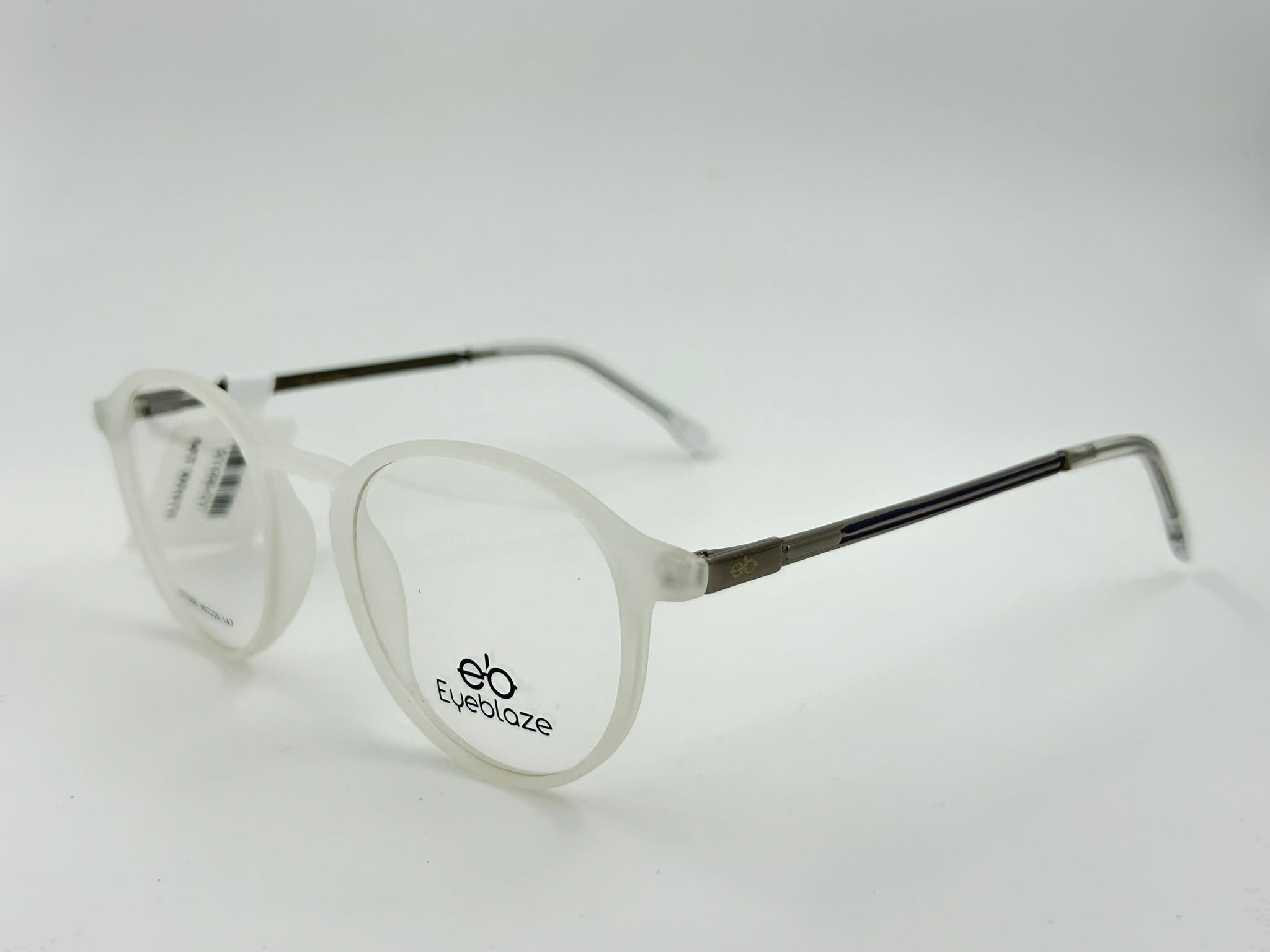 Eyeblaze Frosted Clear Round Eyeglasses