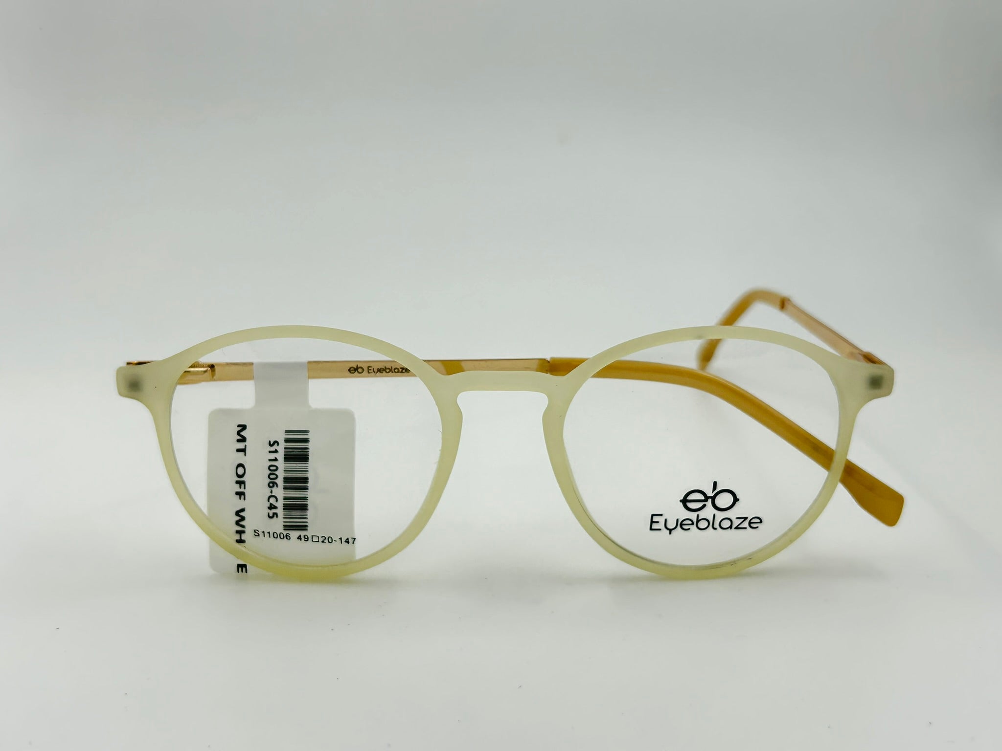 Eyeblaze Matte Black Round Eyeglasses