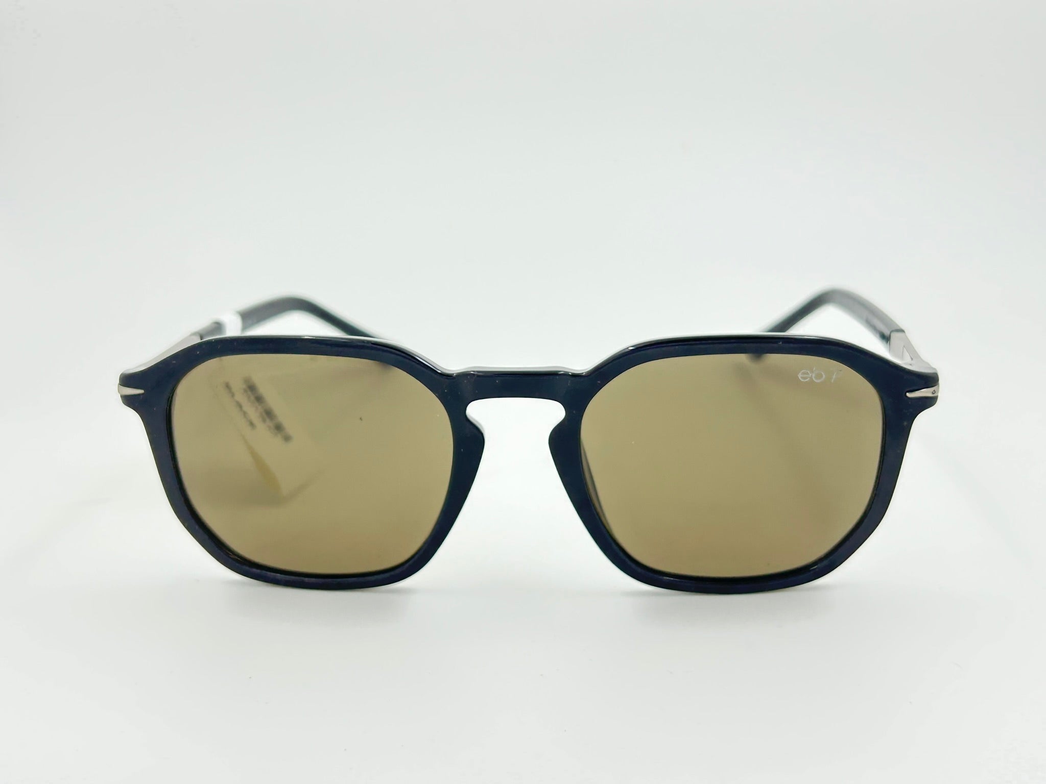 Retro Hexagonal Frame with Brown-Tinted Lenses