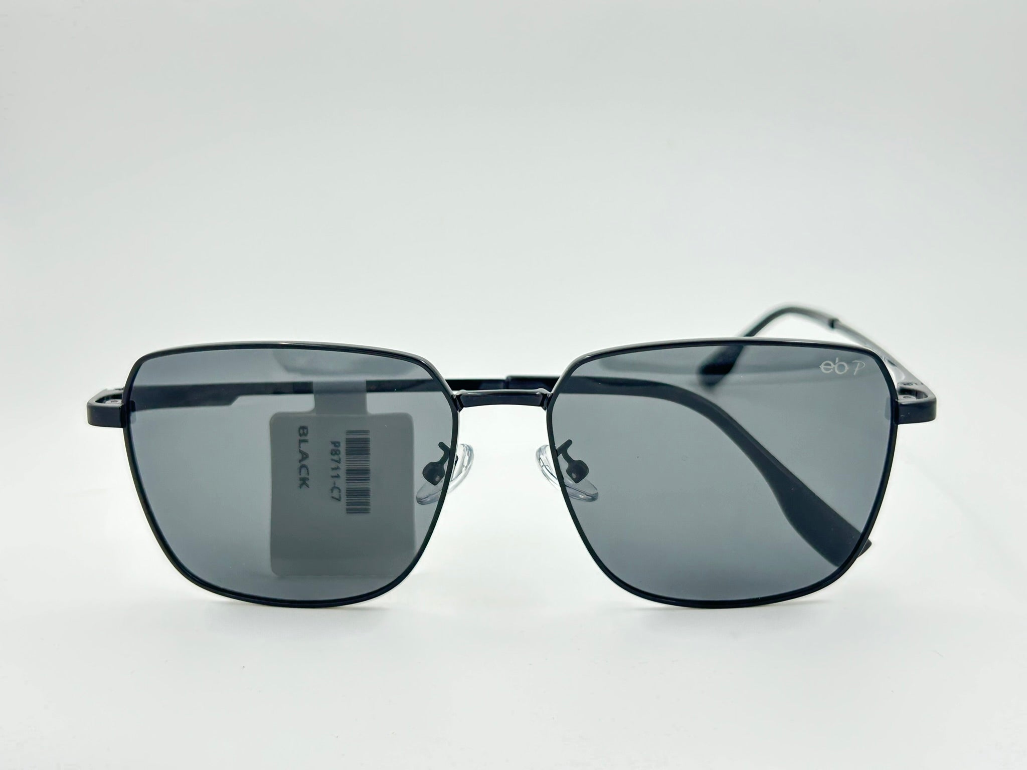 Classic Black Frame Square Sunglasses