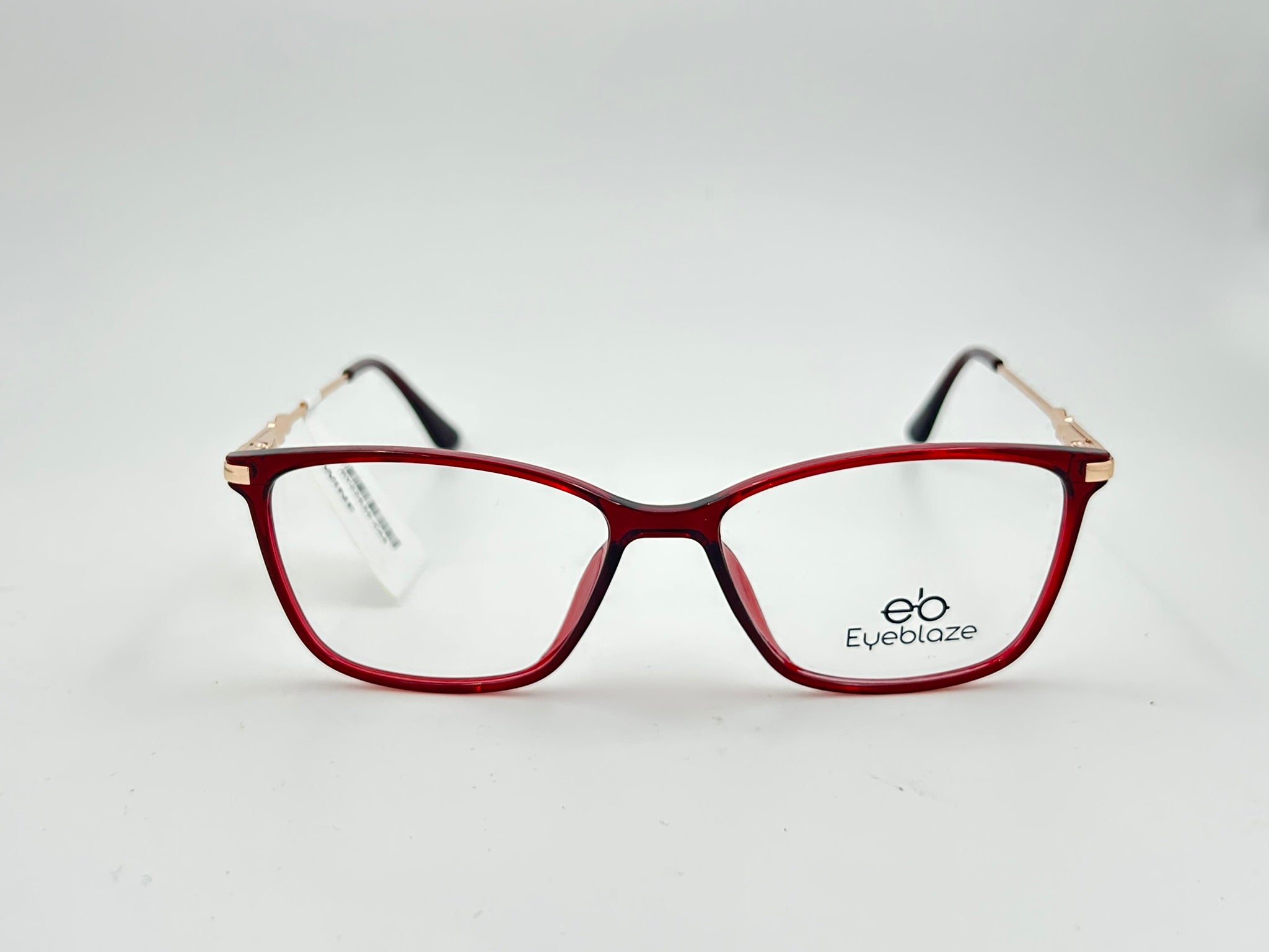Elegant Cat-Eye Frame with Gold Detailing