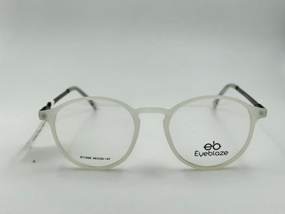 Eyeblaze Frosted Clear Round Eyeglasses