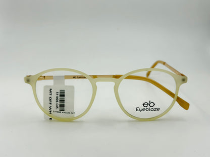 Eyeblaze Matte Black Round Eyeglasses