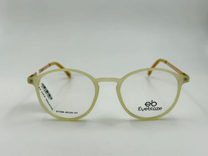 Eyeblaze Matte Black Round Eyeglasses
