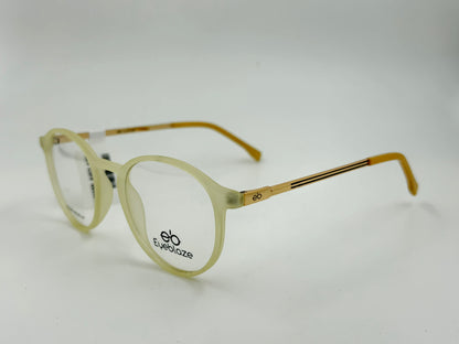 Eyeblaze Matte Black Round Eyeglasses