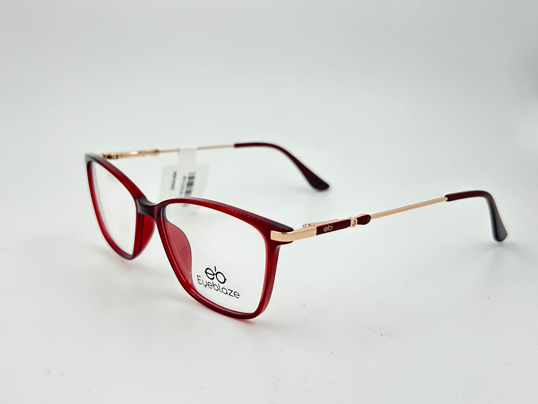 Elegant Cat-Eye Frame with Gold Detailing